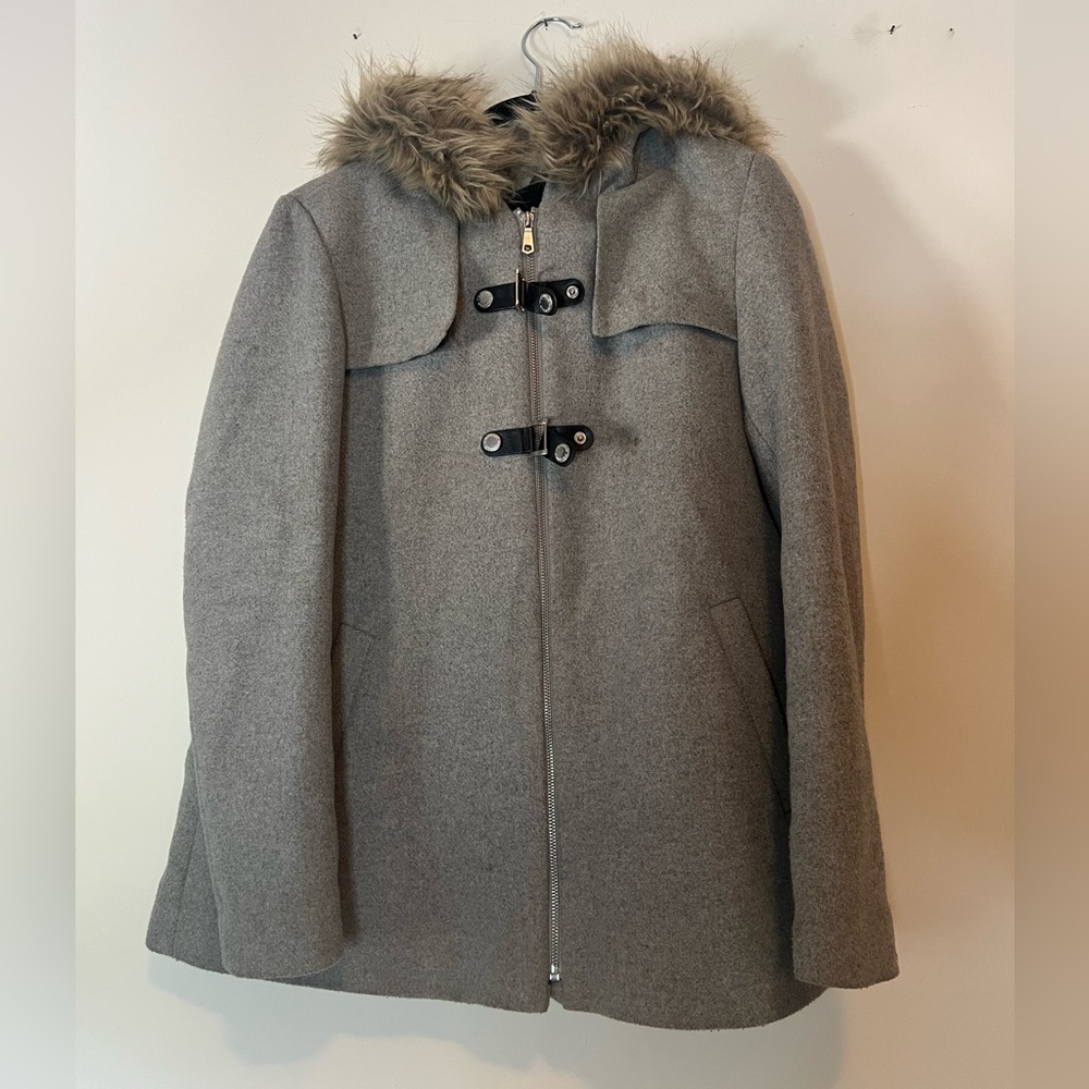 Springfield Coat with Faux Fur Hood